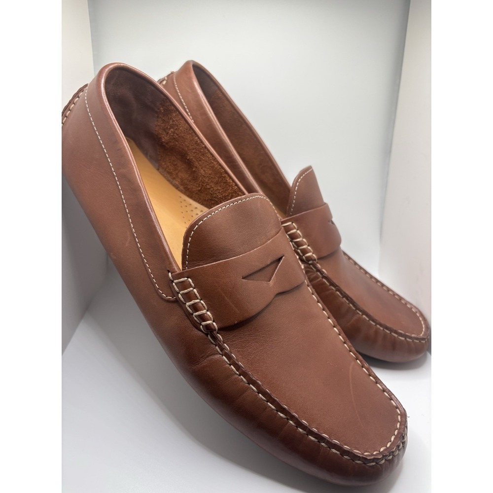 Cole Haan Howland Penny Loafers Men's 11.5 C04534 Saddle Tan Leather Driving - Picture 2 of 8
